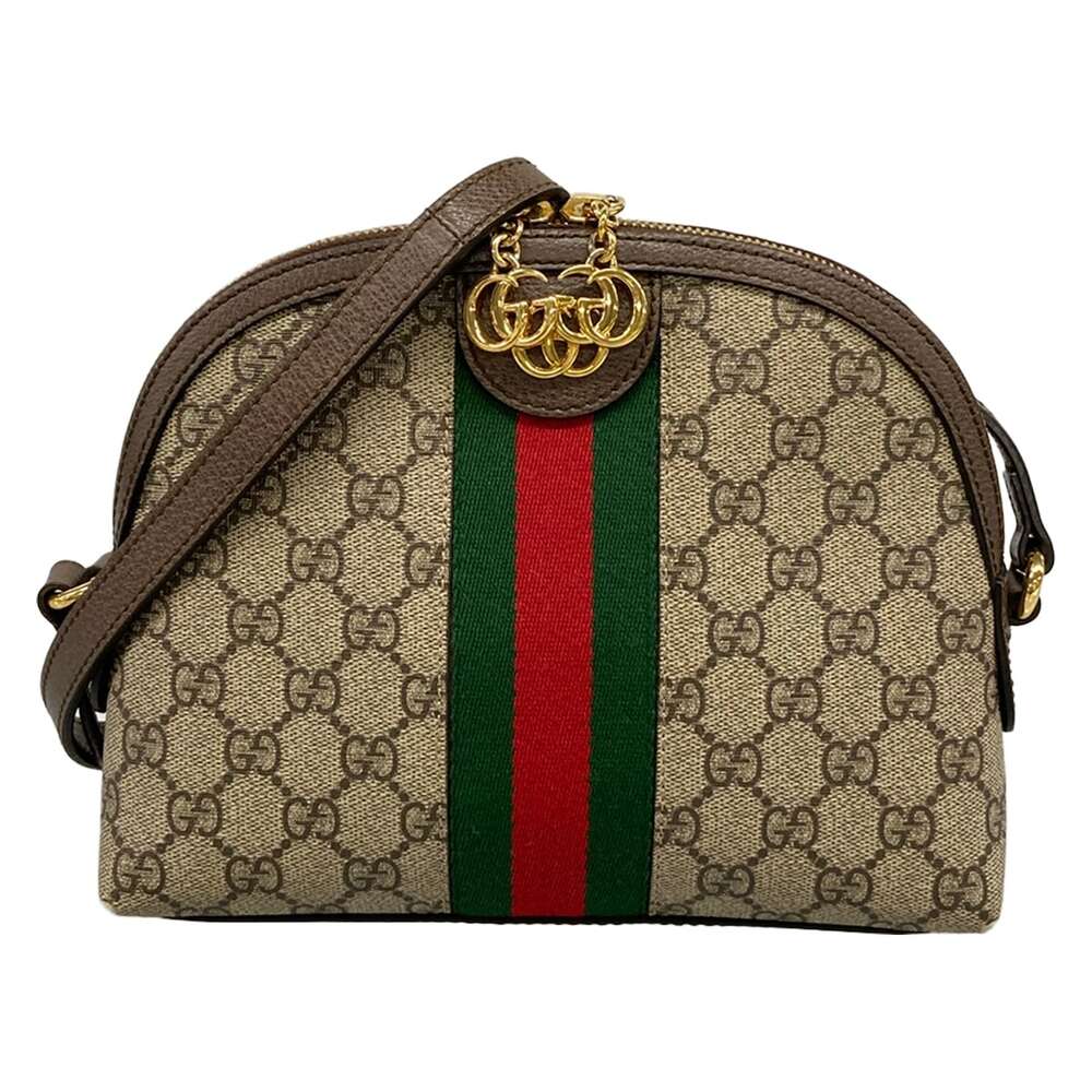 Gucci Ophidia Shoulder Bag 499621 Beige Multi PVC Leather